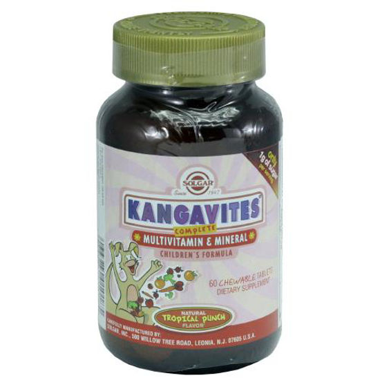 Кангавитес с мультивитаминами и минералами со вкусом тропических фруктов таблетки №60